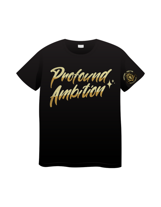 Profound Ambition Script Tee with Logo